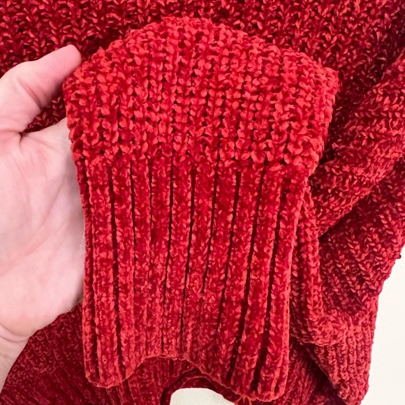 Altar'd State Vibrant Red Crew Neck Sweater - Picture 4 of 4